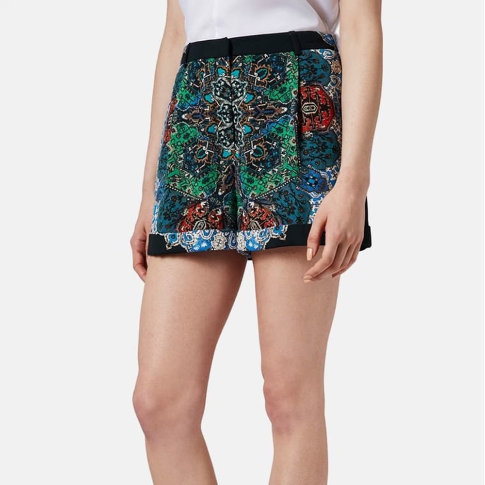 Topshop folk print shorts